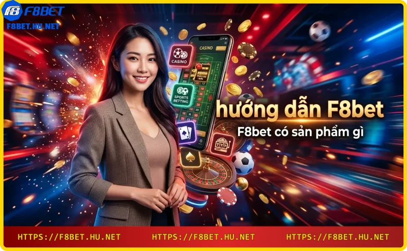 Các sản phẩm cá cược thể thao, casino và slot game của F8bet