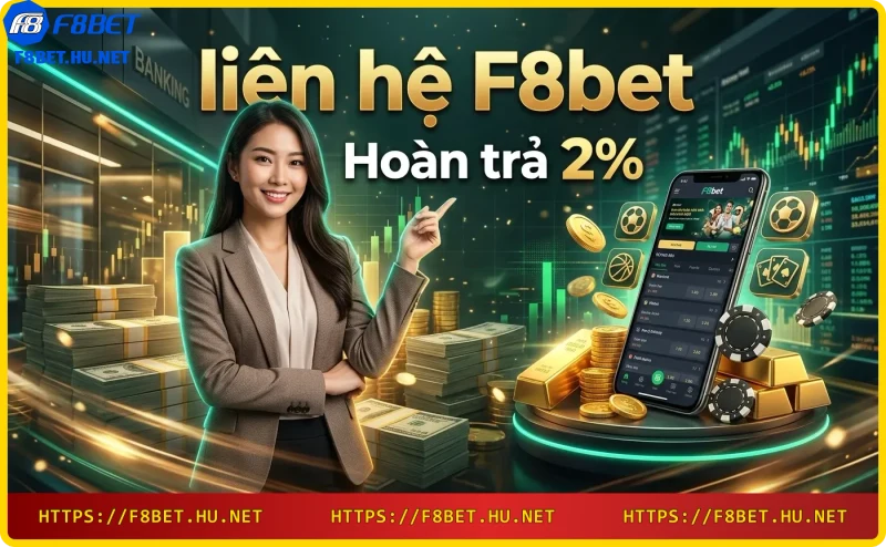 Chính sách hoàn trả 2% không giới hạn mỗi ngày của F8bet