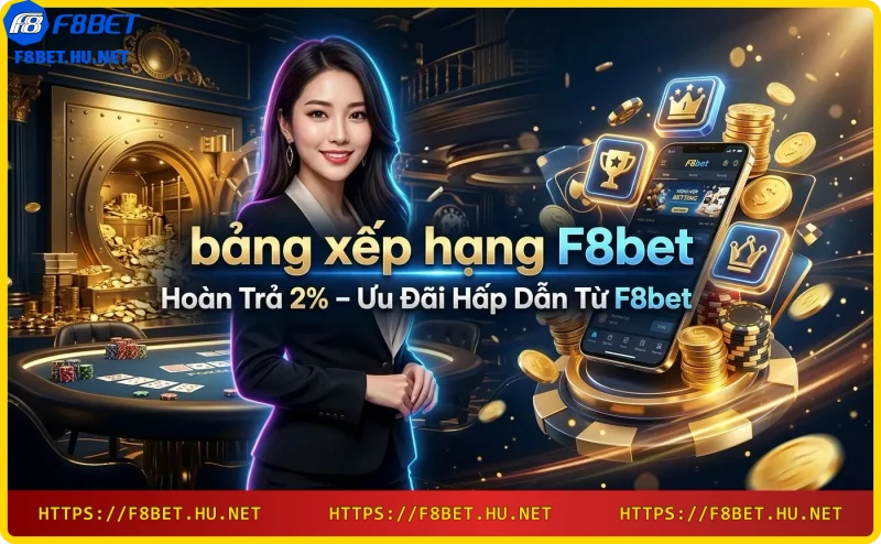 Chính sách hoàn trả 2% từ F8bet giúp giảm rủi ro khi cá cược