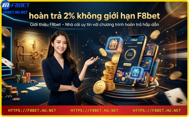 Giới thiệu F8bet nhà cái uy tín với chương trình hoàn trả 2% không giới hạn