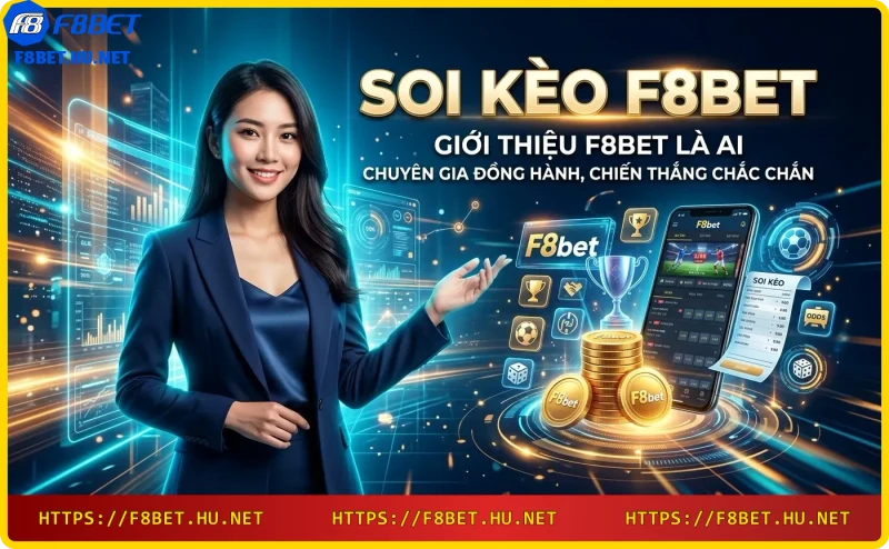 Hình ảnh minh họa nhà cái F8bet với giao diện soi kèo bóng đá cao cấp
