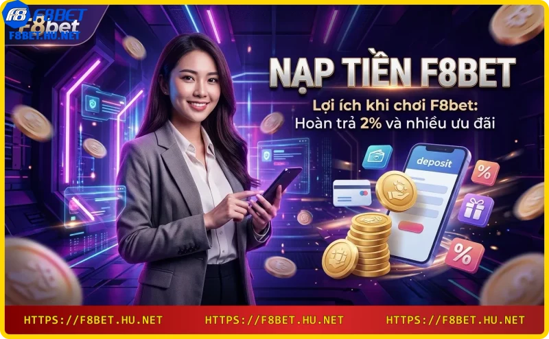 lợi ích khi chơi F8bet - hoàn trả 2% với quà tặng vàng