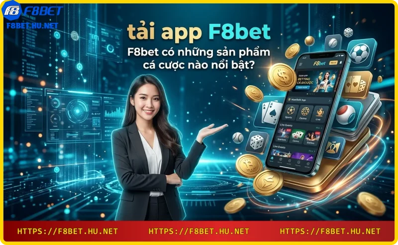 Sản phẩm cá cược F8bet: thể thao, casino, slot game, xổ số