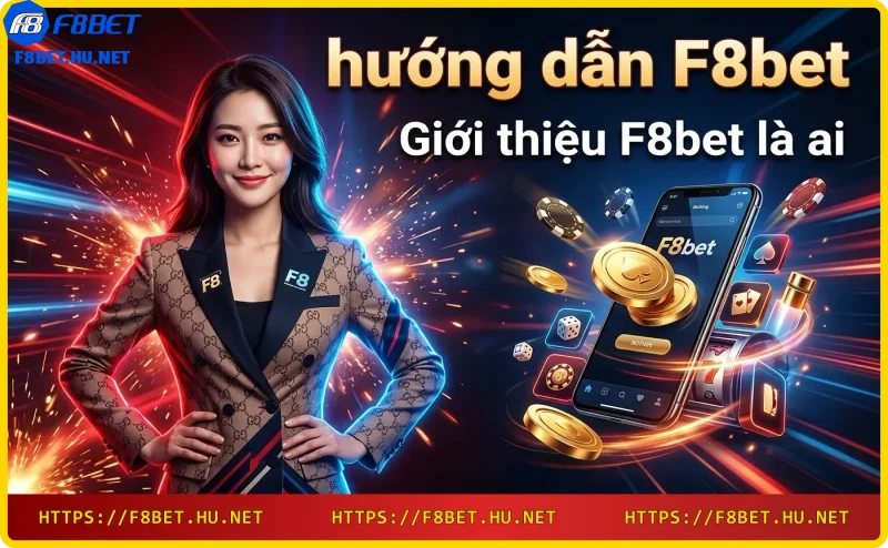 Tòa nhà hiện đại với đèn neon tượng trưng cho nhà cái F8bet